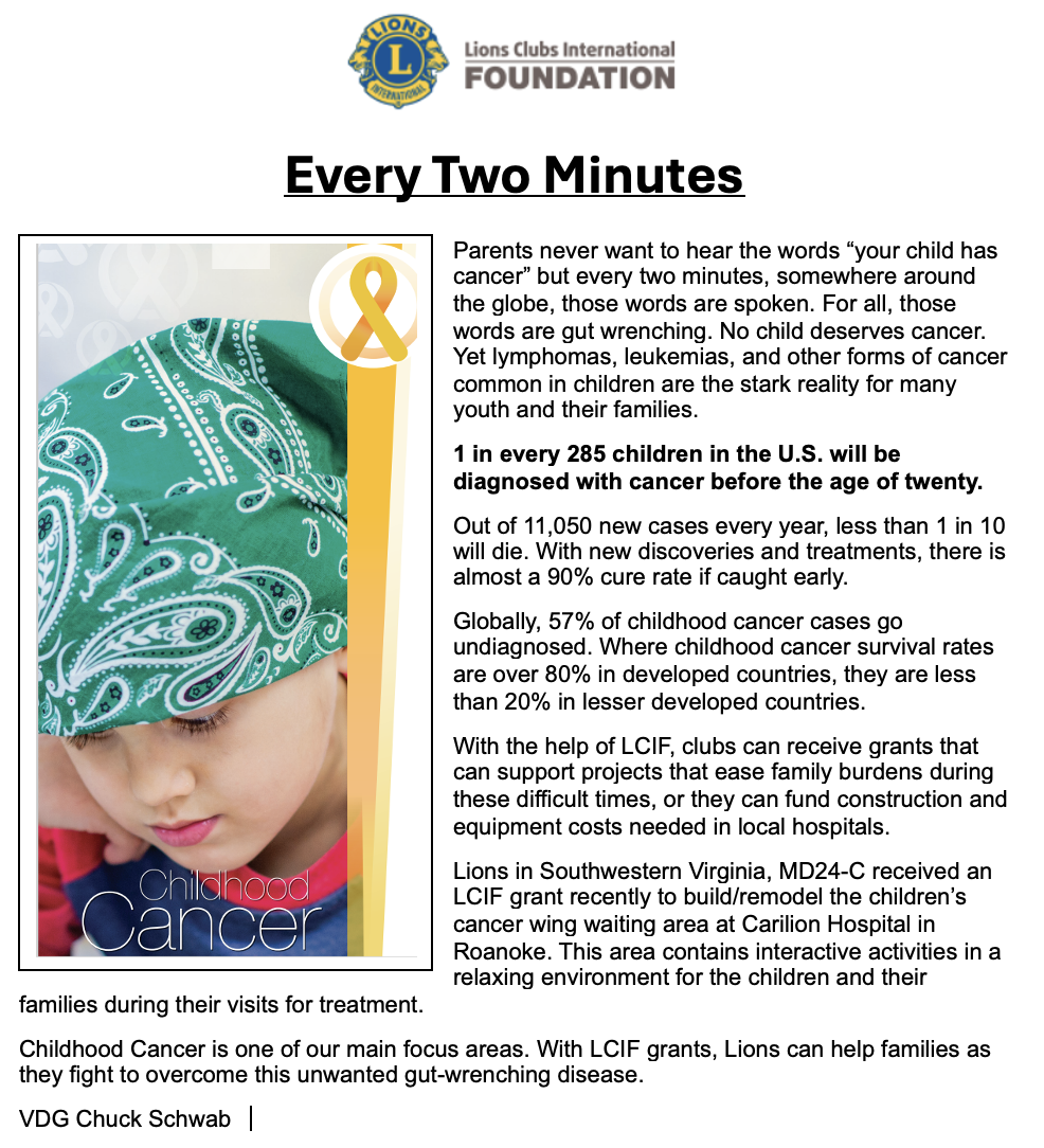 Childhood Cancer