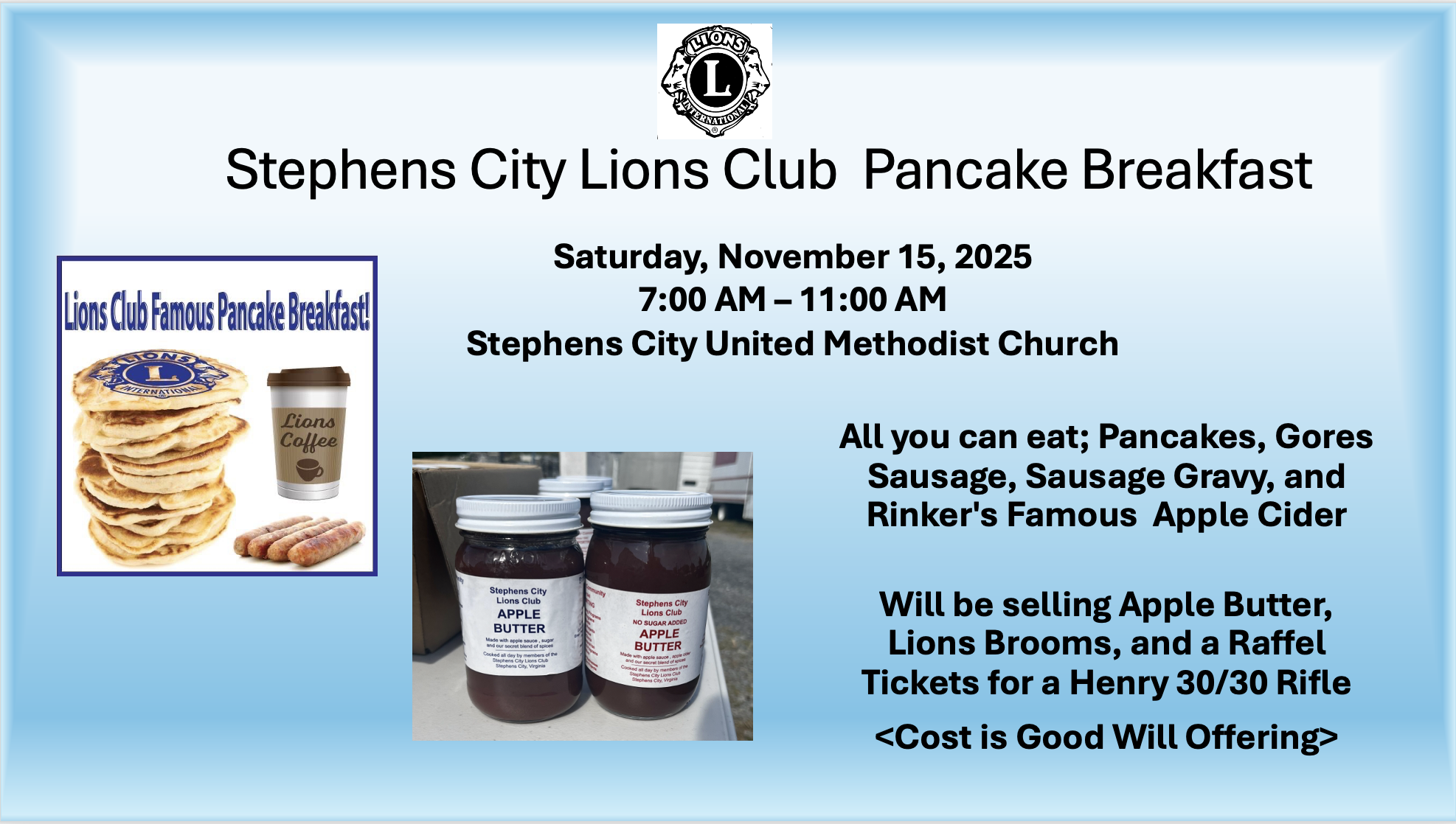 Stephens City Pancake Breakfast