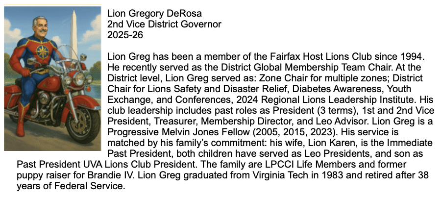 Lion Greg DeRosa