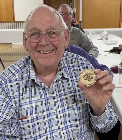 Lion Harry Marien -- Mount Jackson. For 20 years of service.