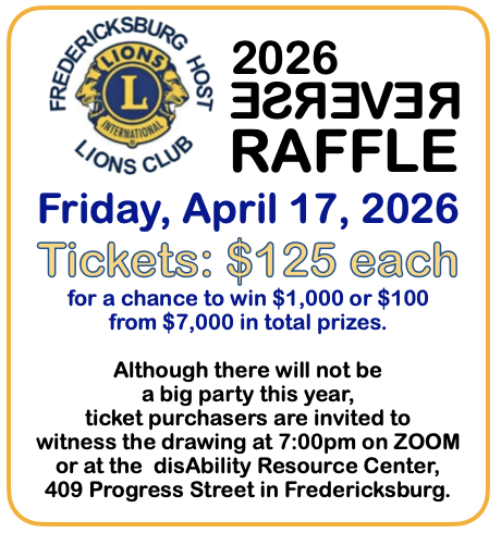 Fredericksburg Raffle