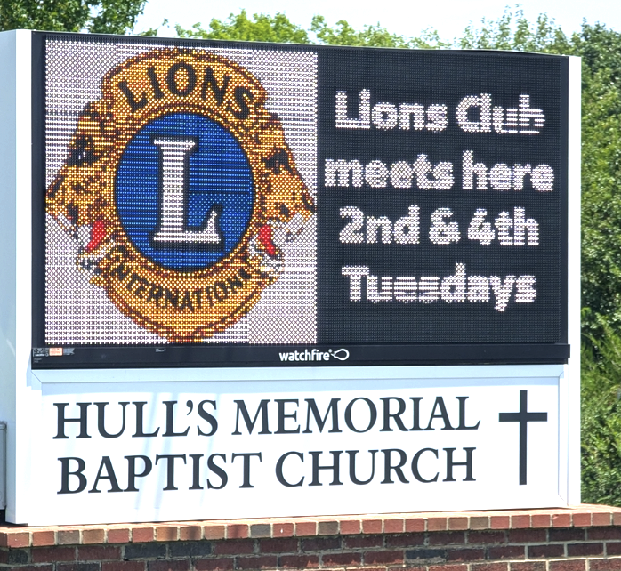 Hulls Church Sign