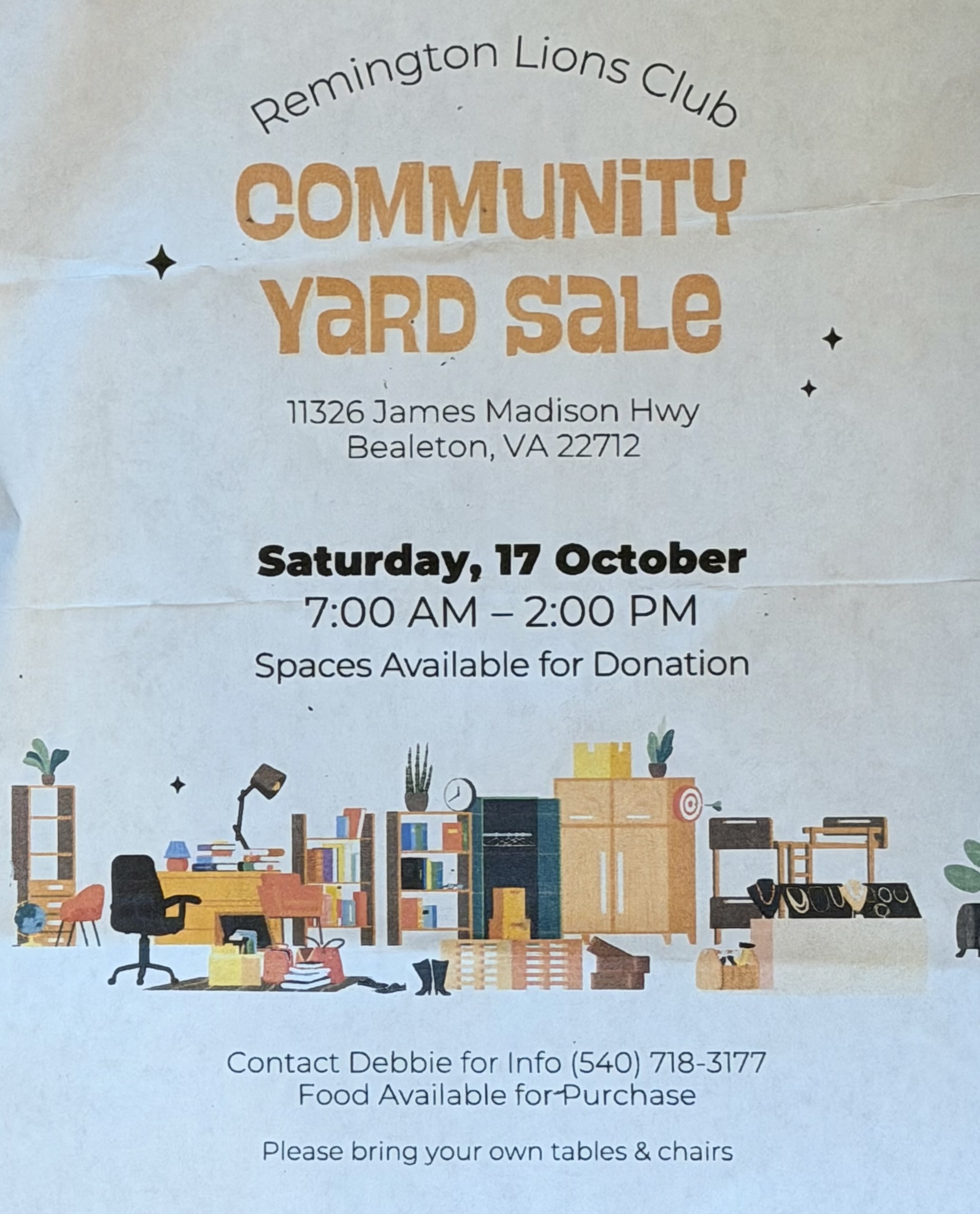 Remington Yard Sale