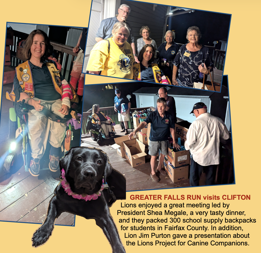Greater Falls Run visits Clifton