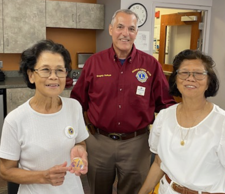 SPRINGFIELD FRANCONIA --Lion Emma Clarito for supporting the Flea Market, the Club’s major fundraiser, and for always being available to serve. Award presented by Club Acting President Minerva Banga.