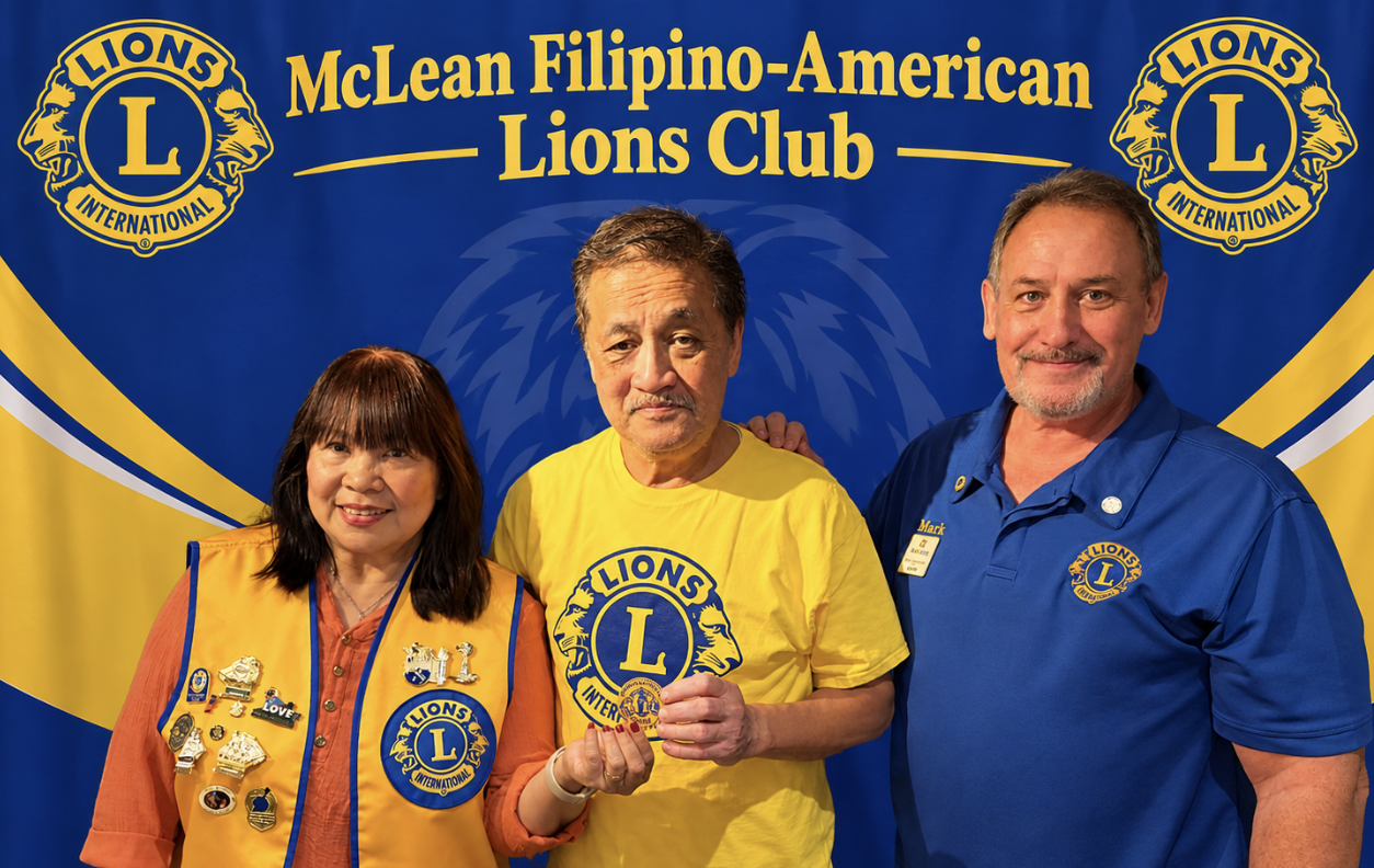 MCLEAN FILIPINO-AMERICAN -- Lions Maribel & Eric Macasero for bringing unlimited energy and enthusiasm to Lions service! They are always ready to roll up their sleeves and help wherever needed—from vision and hearing projects to lending a hand at the Lions flea market and countless other service and fundraising activities.